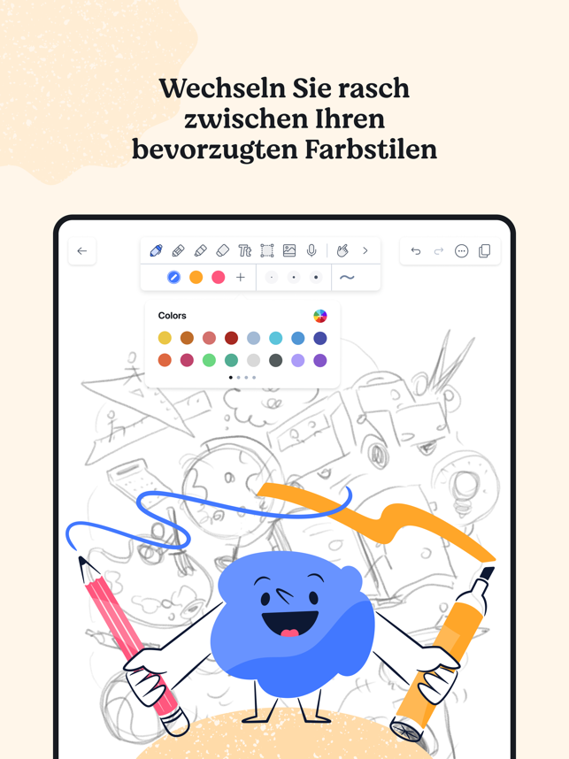 ‎Notability: Notizen, PDF Screenshot