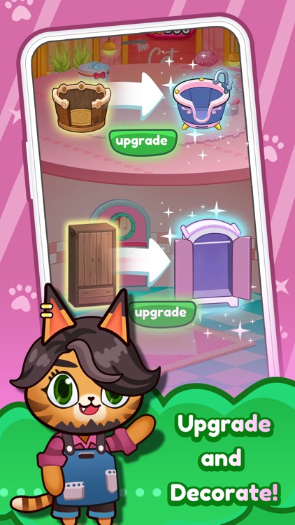 Idle Cat Makeover: Hair Salon screenshot-3