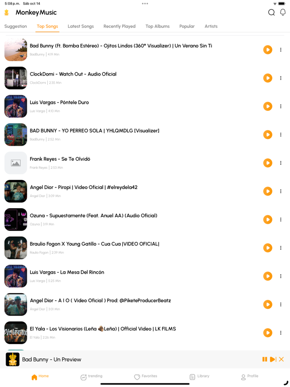 MonkeyMusic iPad screenshot 10 - Music app