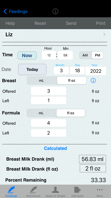 Infant Baby Bottle Feeding Screenshot