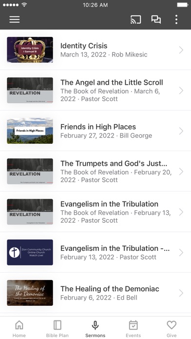 Zion Community Church Screenshot