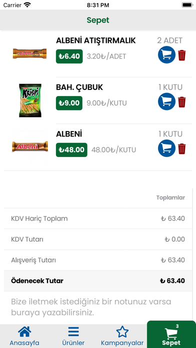 Yeşilkale Ticaret Screenshot