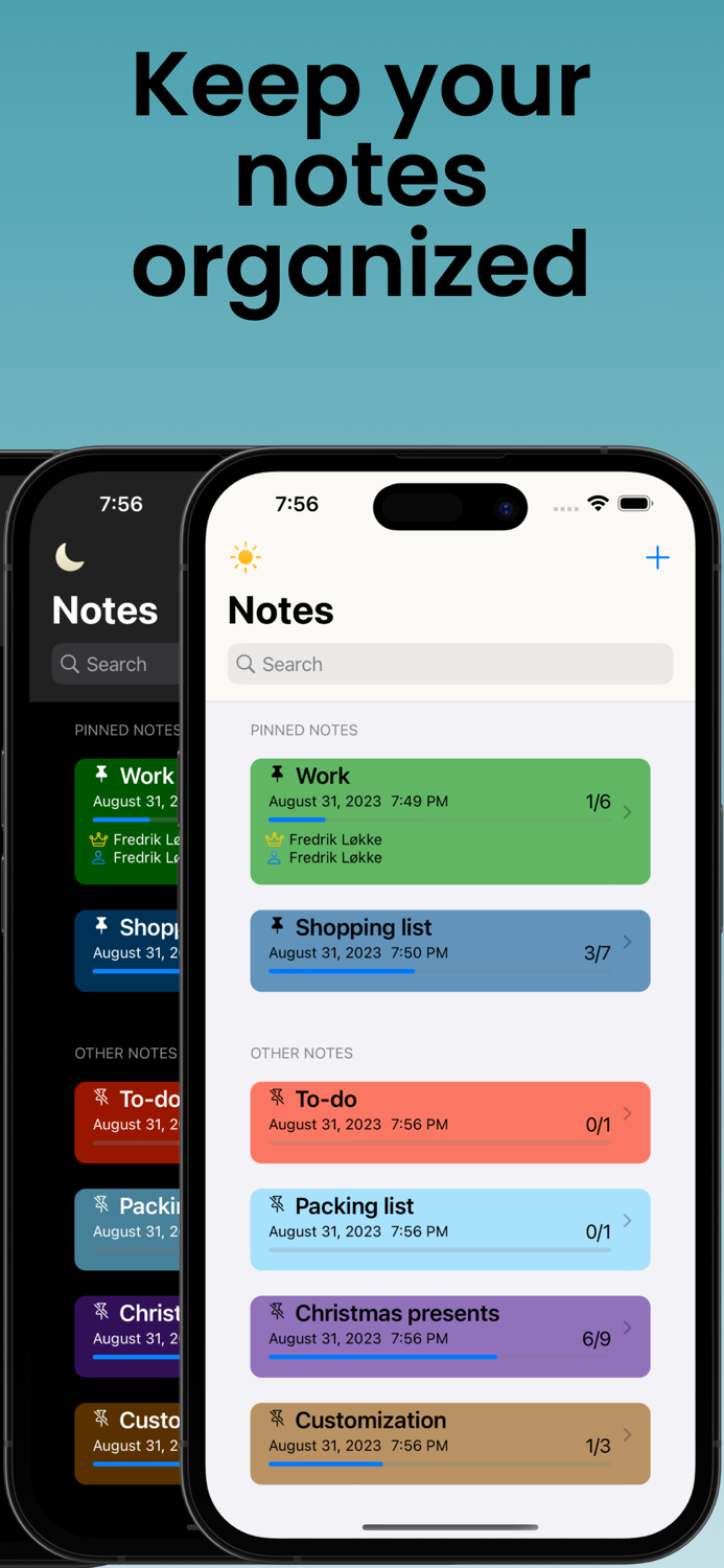 Cloud Notes phone and watch