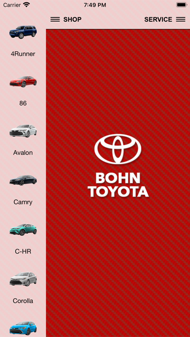 Bohn Toyota Screenshot