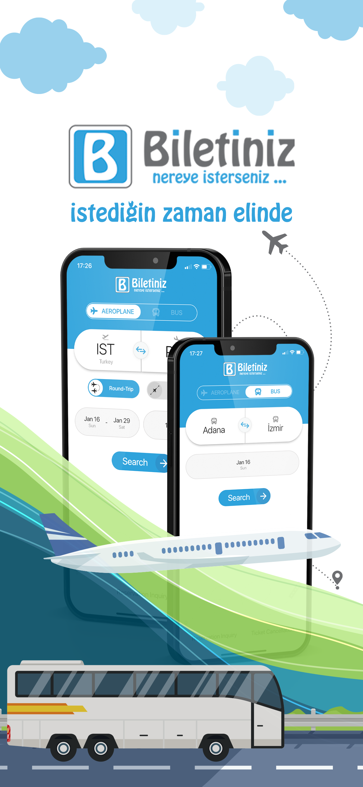 Biletiniz | Otobüs&Uçak bileti