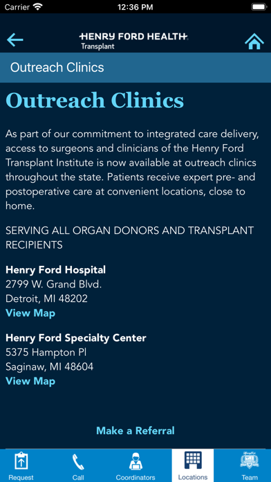 Henry Ford Transplant Screenshot