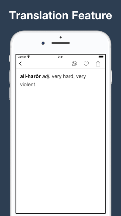 Combined Icelandic Dictionary Screenshot