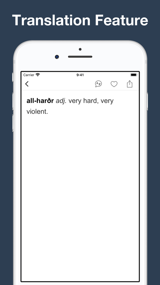 #4. Combined Icelandic Dictionary (iOS) By: Trang Hoai
