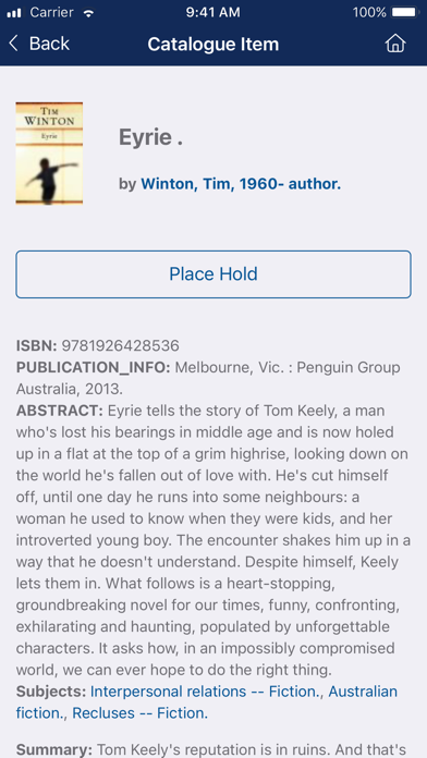 City of Perth Library Screenshot