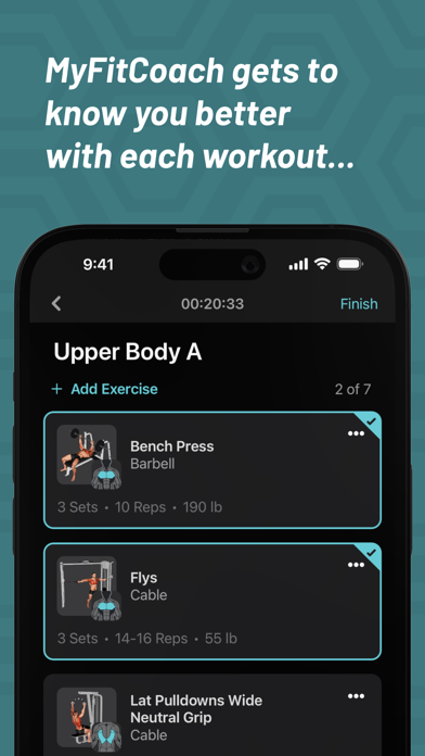 MyFitCoach Gym Workout Planner screenshot 3