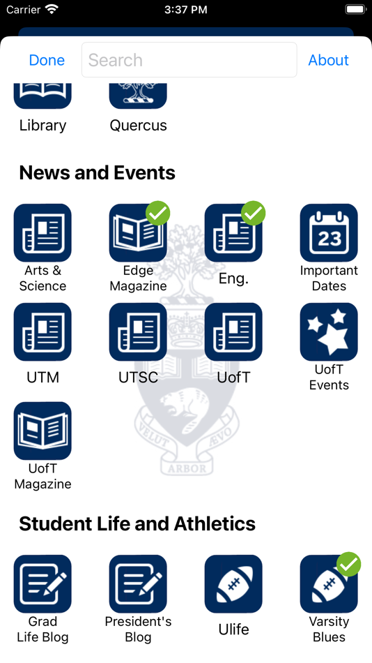 #3. U of T Mobile (iOS) By: University of Toronto