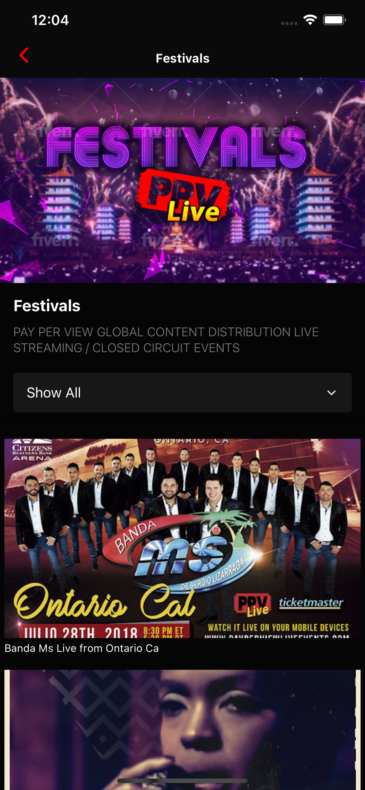 PPV LIVE EVENTS