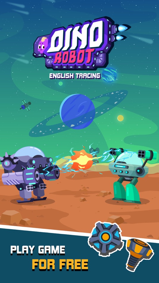 #1. Dino Robot - English Tracing (iOS) Podle: 1EDTECH PTY LTD