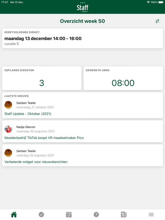 Screenshot #4 pour Staff Medewerker