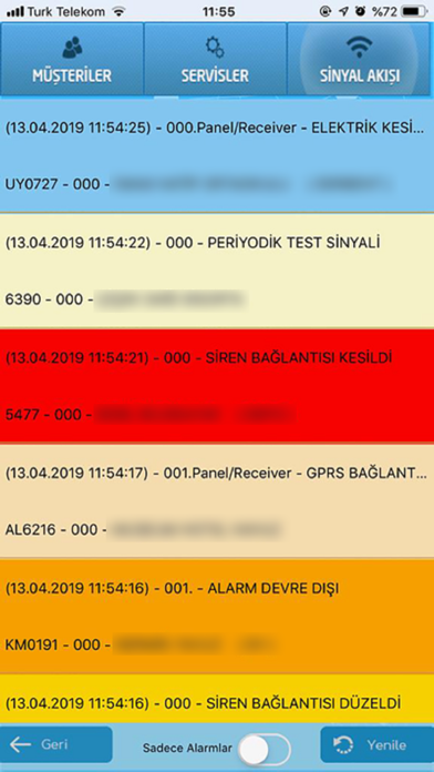 TAV Güvenlik Sinyal Takibi Screenshot