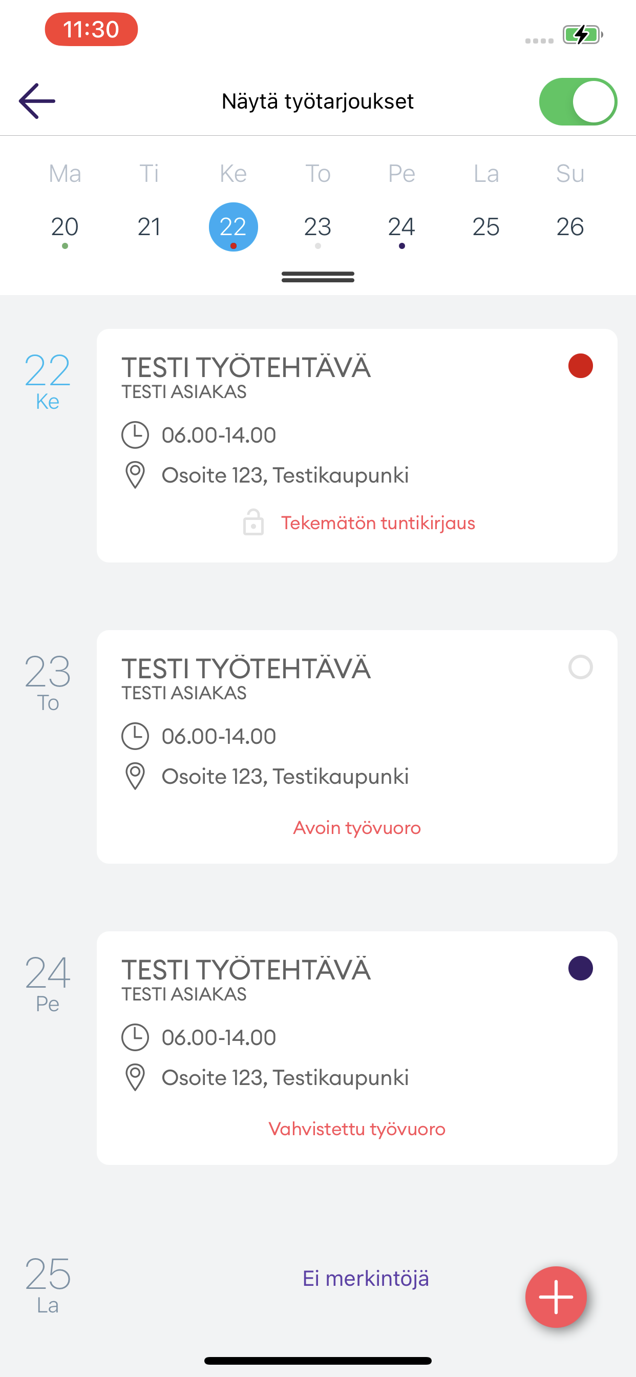 Eezy Työntekijäsovellus