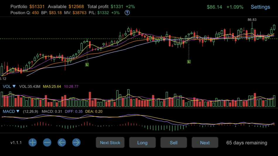 #2. Stock Trainer - Simulator (iOS) 由: 庆辉 宋