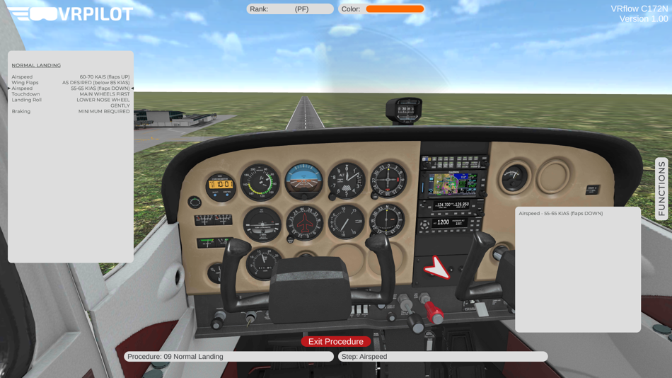 #2. VRflow C172N (iOS) Podle: VRpilot