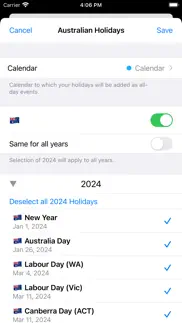 australian holidays 2024 iphone screenshot 2