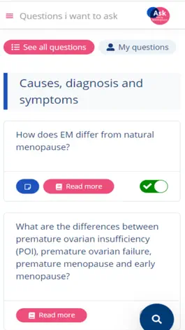 Game screenshot AskEarlyMenopause hack