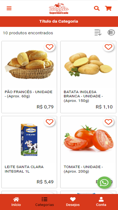 Baggio Supermercado Screenshot