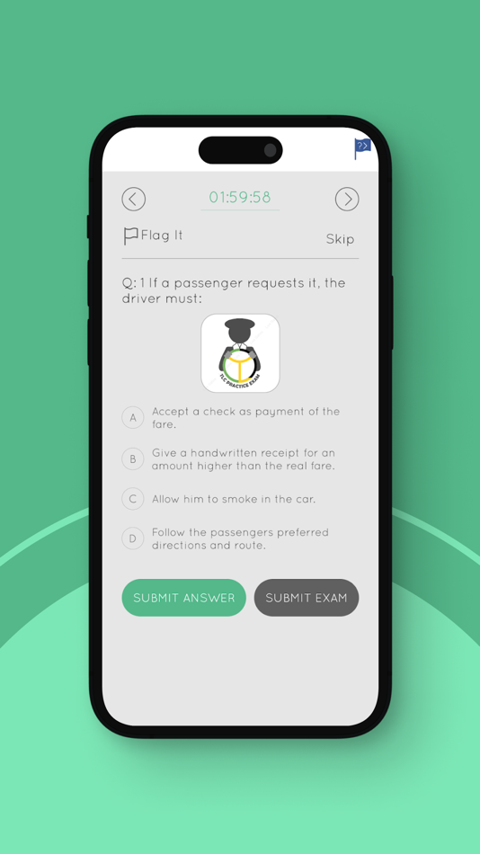 #3. TLC Practice exam 2.0 (iOS) 由: Los Gatos Taxi Innovators