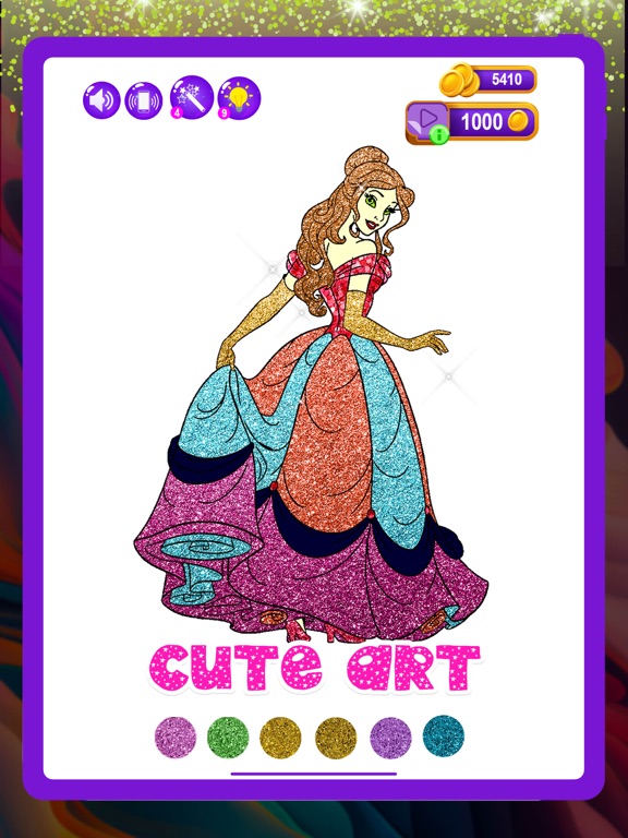 Screenshot #6 pour Glitter Color: Art Games