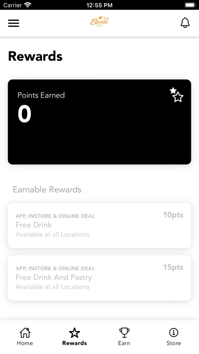 Elevate Coffee Rewards Screenshot