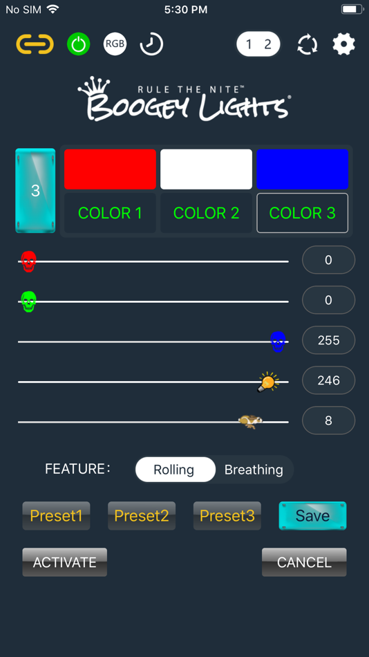 #5. Boogey Lights® GEN2 APP (iOS) Podle: Boogey, Inc.