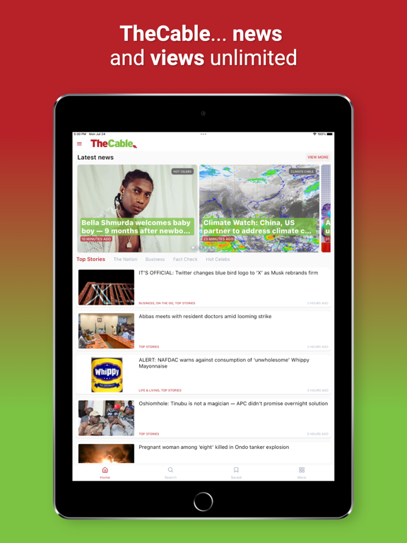 TheCable iPad screenshot 1 - News app
