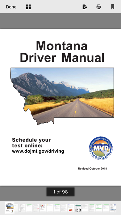 Montana DMV Test Prep Screenshot