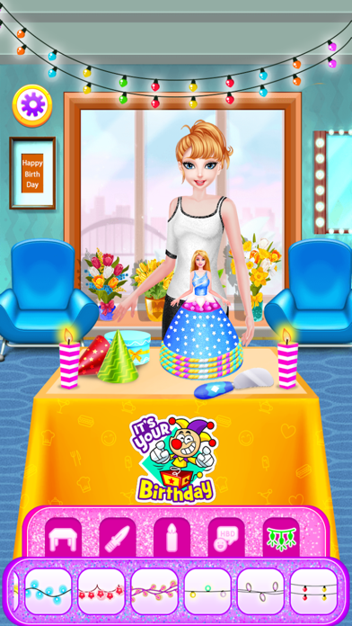 Princess Birthday Cake Party Screenshot