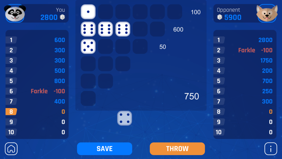 #1. Farkle.io - Roll the dice! (iOS) 由: Andrew Scherban