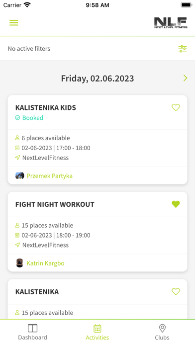Next Level Fitness Screenshot