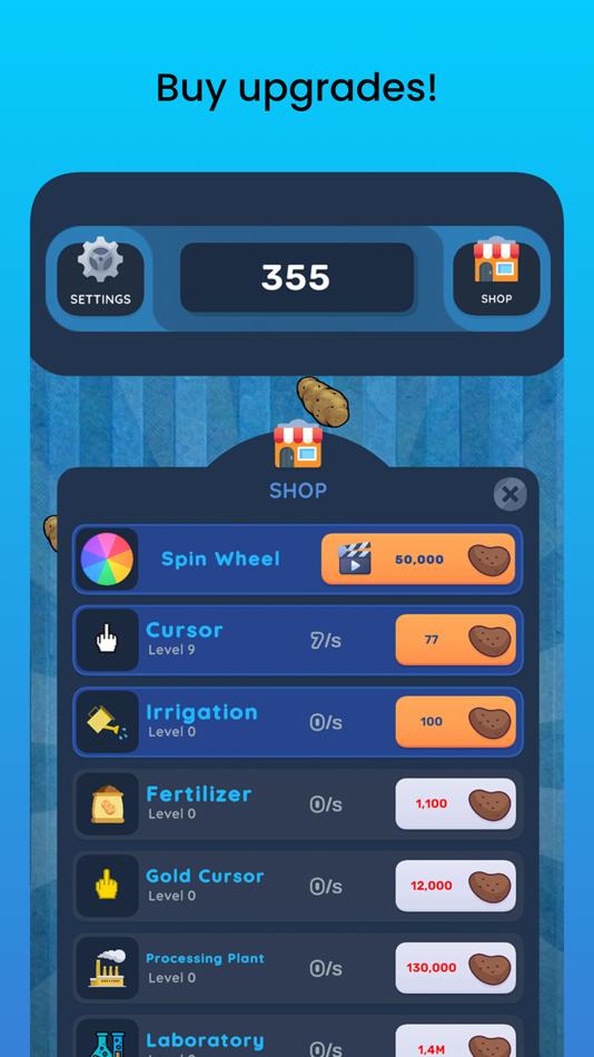 #2. Potato Clicker (iOS) 由: Pascual Rodriguez Gorrita