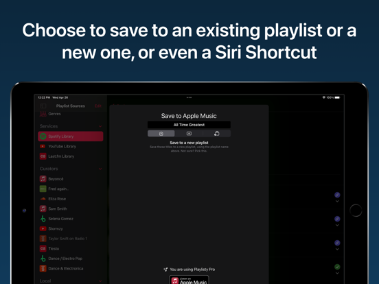 Screenshot #6 pour Playlisty for Apple Music