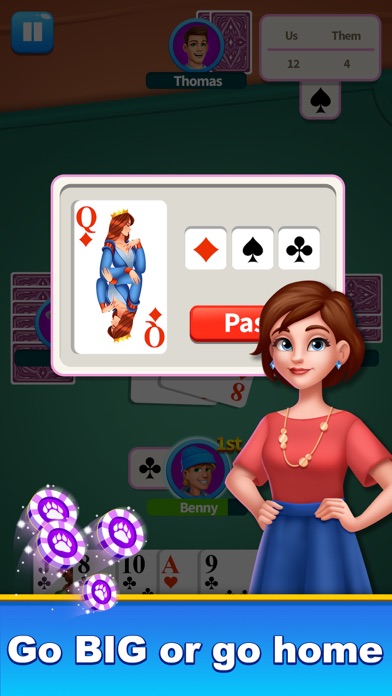 King of Belote Card Game Screenshot