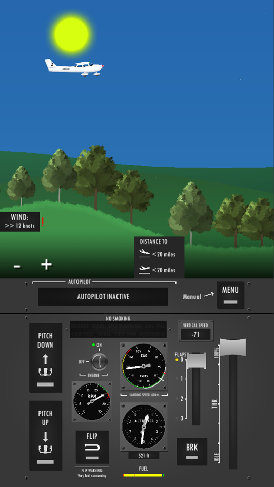#2. Flight Simulator 2d (iOS) 由: Spark Games