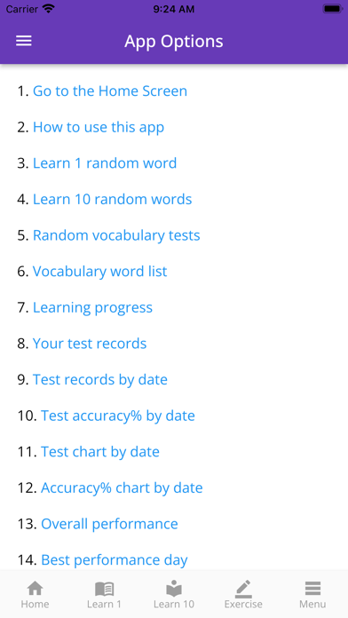 JEE Advanced Vocabulary Screenshot