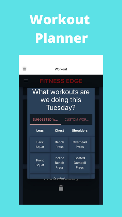 Workout Planner App Screenshot