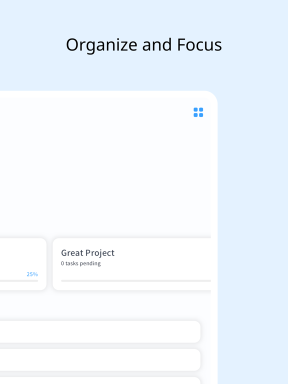 Organizly iPad screenshot 2 - Productivity app