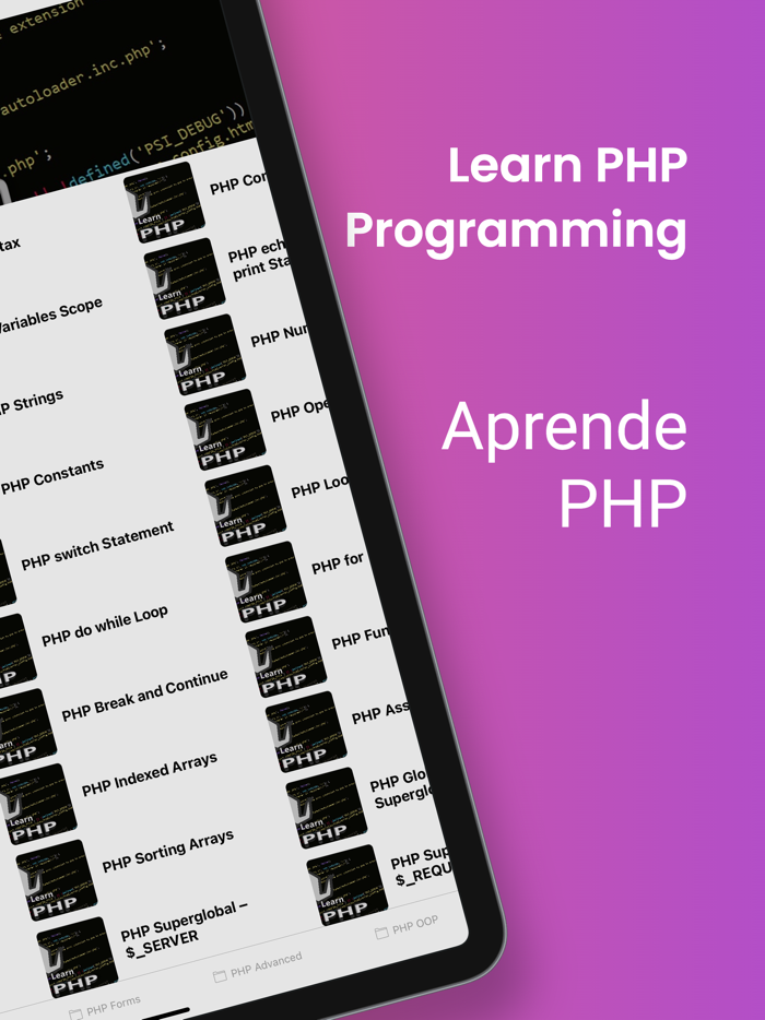 Learn PHP - Programming