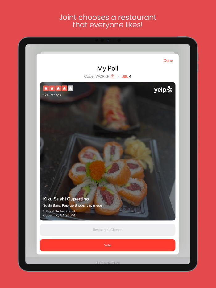 Joint Choose a Restaurant