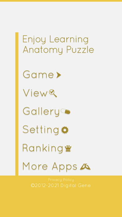 Enjoy Learning Anatomy puzzle Screenshot