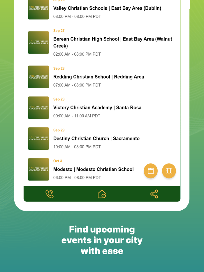 Christian College Fairs App