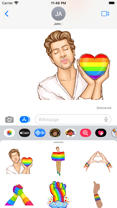 Screenshot #3 pour Gay LGBT Stickers