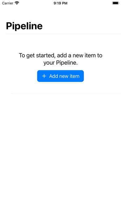 Work Pipeline Screenshot