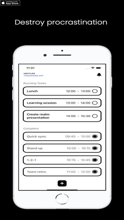 Untitled Timeboxing App