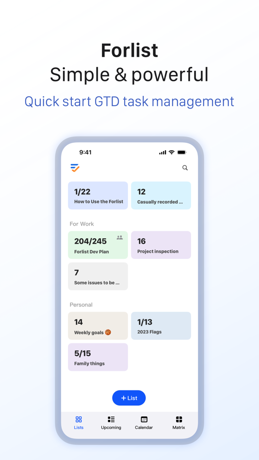 #1. Forlist: To-Do List & Calendar (macOS) Podle: Chengdu Zhengzai Technology Co., Ltd.