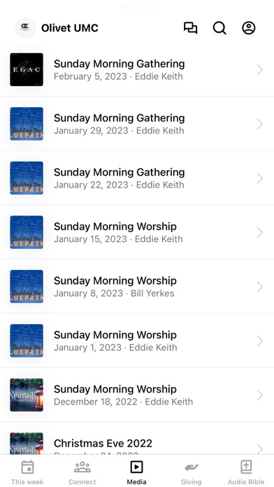 Olivet Church-Pittsgrove Screenshot